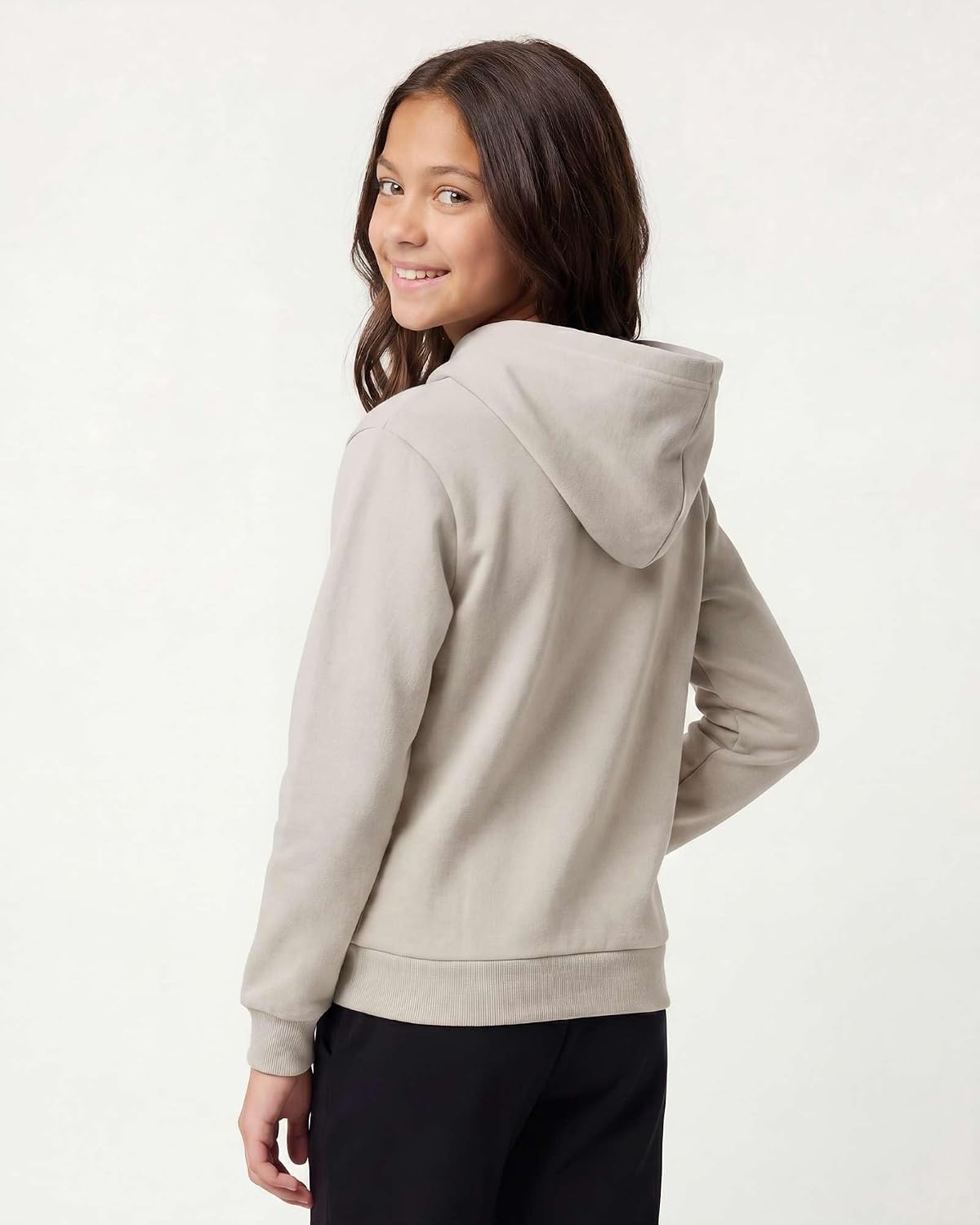 image:image3 Pack Girls Fleece Pullover Hoodies Sweatshirts Sweaters Kids Teens TopsSolid Black Solid Choc Torte Solid Moonbeam