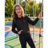 3 Pack Girls’ Fleece Pullover Hoodies Sweatshirts Sweaters Kids Teens Tops(Solid Black  Solid Navy Blazer  Solid Quiet Shade)