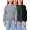 Solid Black  Charcoal Heather  Grey Heather