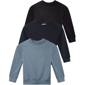 3 Pack Girls’ Fleece Crewneck Sweatshirts Sweaters Kids Teens Pullover Tops(Set 3)