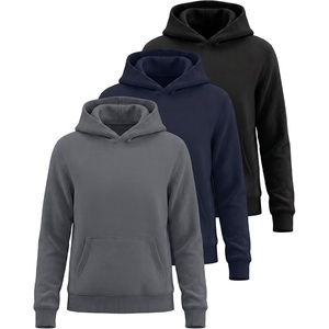 3 Pack Girls’ Fleece Pullover Hoodies Sweatshirts Sweaters Kids Teens Tops(Solid Black  Solid Navy Blazer  Solid Quiet Shade)