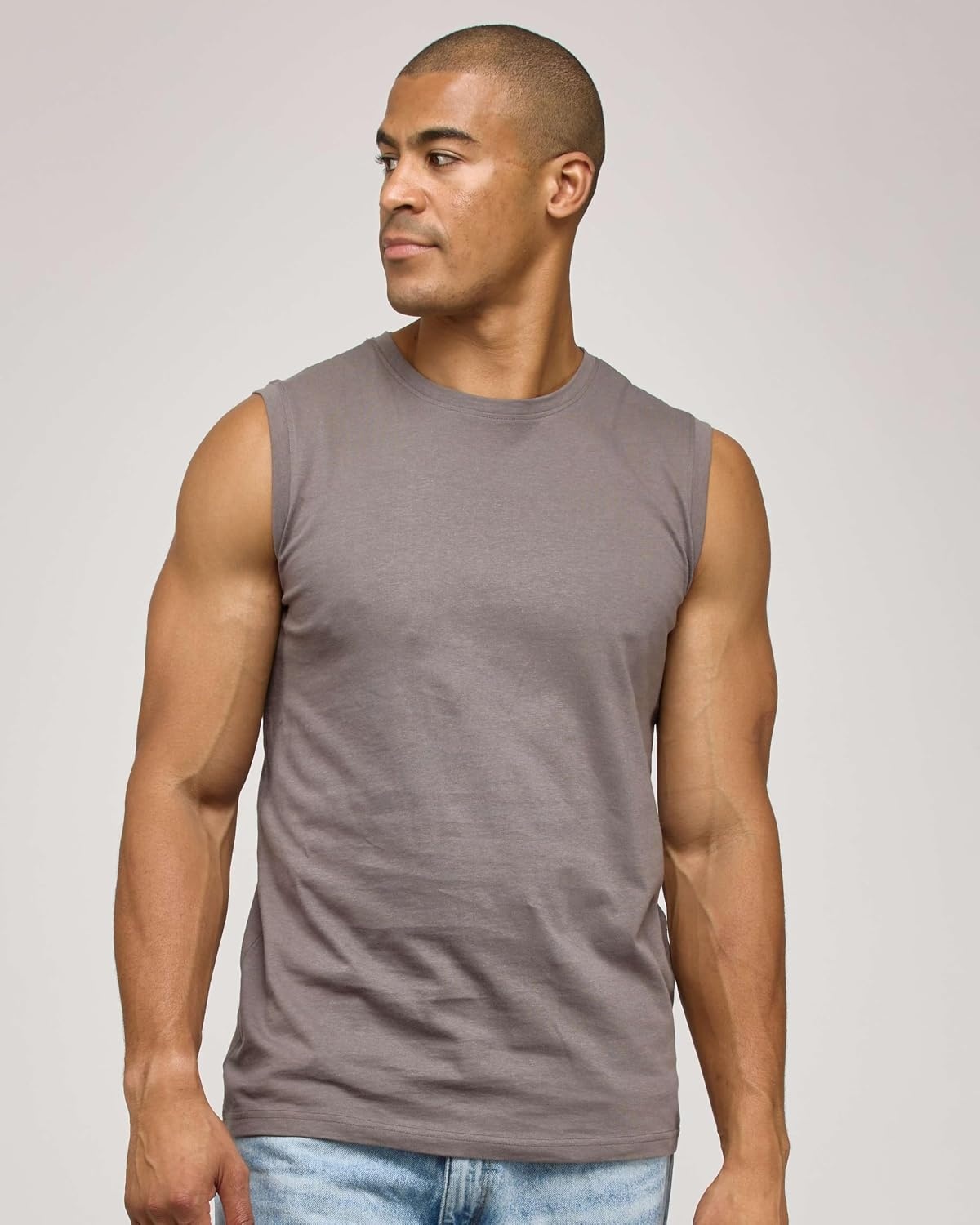 image:image5 Pack Mens Cotton Tank Tops Sleeveless Undershirts Muscle Beater Gym ShirtSet 2