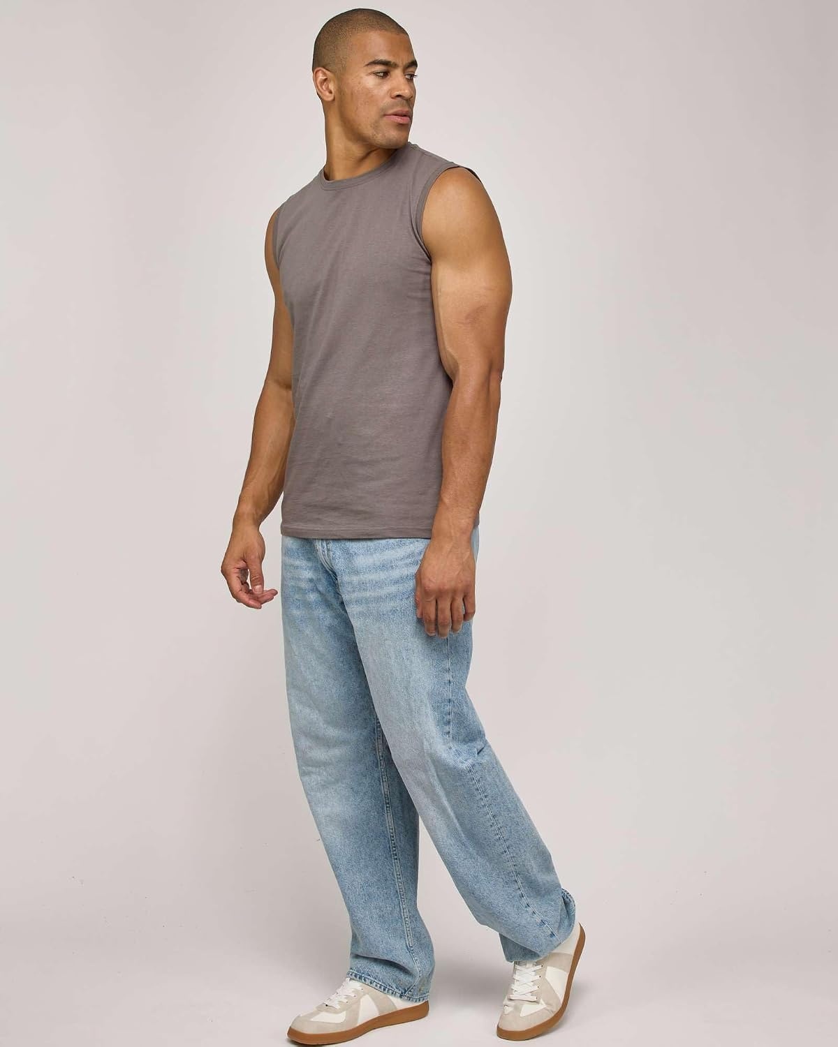 image:image5 Pack Mens Cotton Tank Tops Sleeveless Undershirts Muscle Beater Gym ShirtSet 2