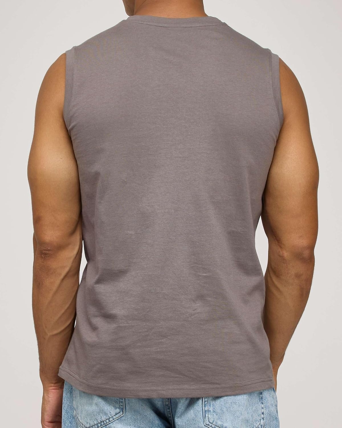 image:image5 Pack Mens Cotton Tank Tops Sleeveless Undershirts Muscle Beater Gym ShirtSet 2