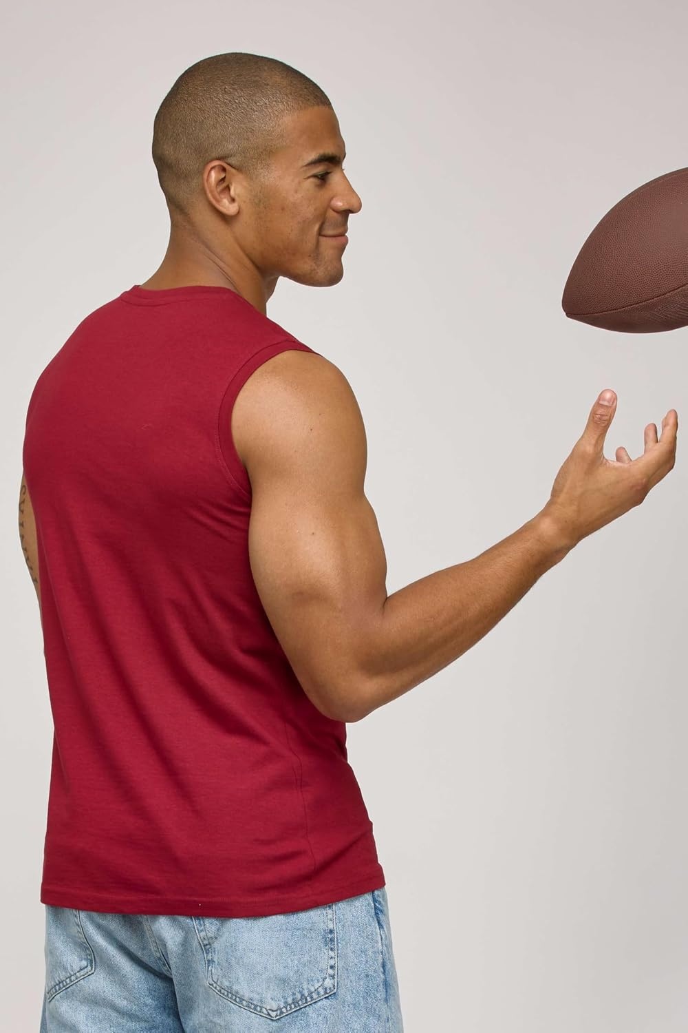 image:image5 Pack Mens Cotton Tank Tops Sleeveless Undershirts Muscle Beater Gym ShirtSet 6