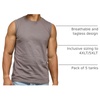 5 Pack Mens Cotton Tank Tops Sleeveless Undershirts Muscle Beater Gym Shirt(Set 2)