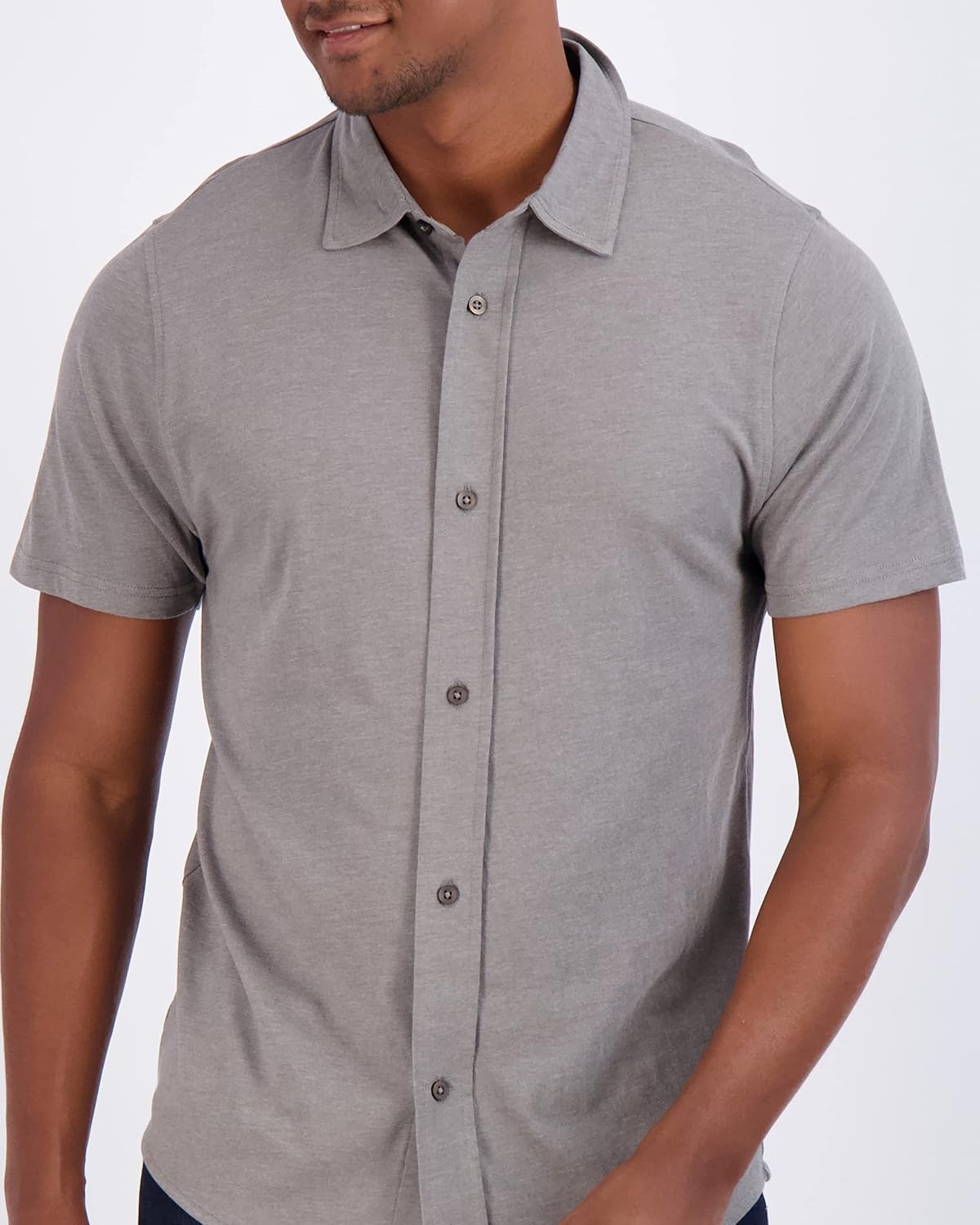 image:image3 Pack Mens Button Down Shirts Short Sleeve Jersey Casual Dress CollaredSet 5