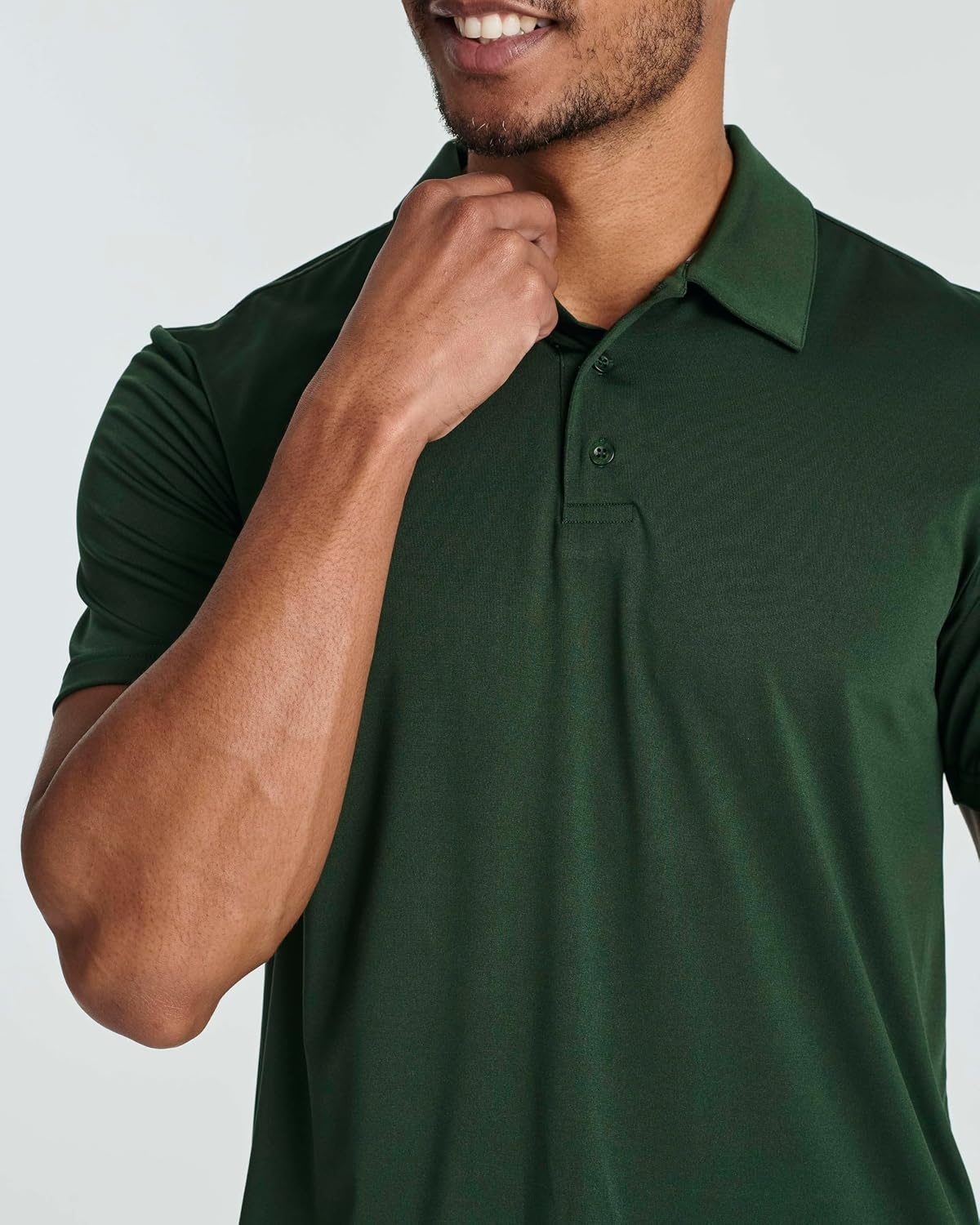 image:image3 Pack Mens Dry Fit Polo Shirts Short Sleeve Collared Golf Work AthleticSet 1