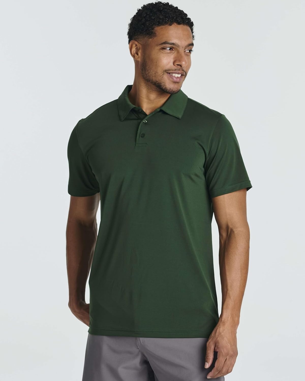 image:image3 Pack Mens Dry Fit Polo Shirts Short Sleeve Collared Golf Work AthleticSet 1