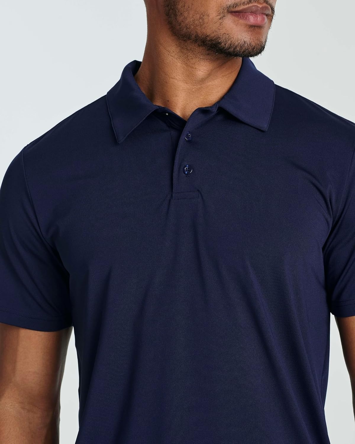 image:image3 Pack Mens Dry Fit Polo Shirts Short Sleeve Collared Golf Work AthleticSet 3