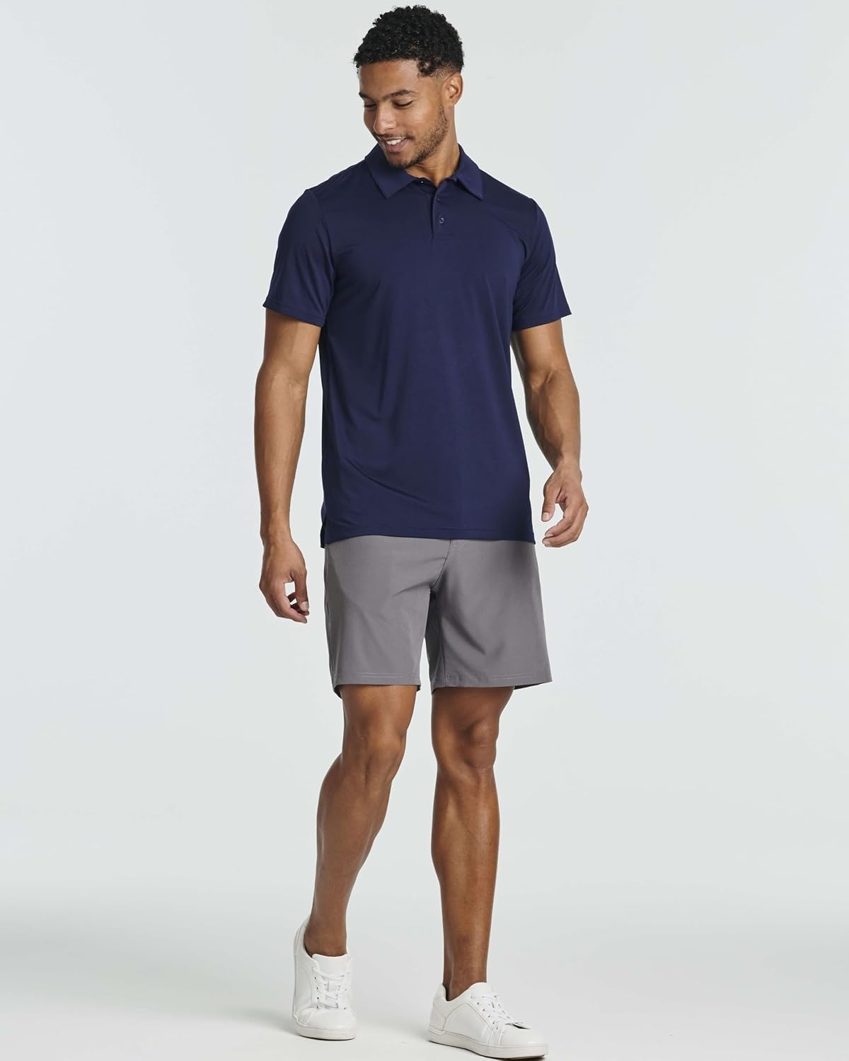 image:image3 Pack Mens Dry Fit Polo Shirts Short Sleeve Collared Golf Work AthleticSet 3