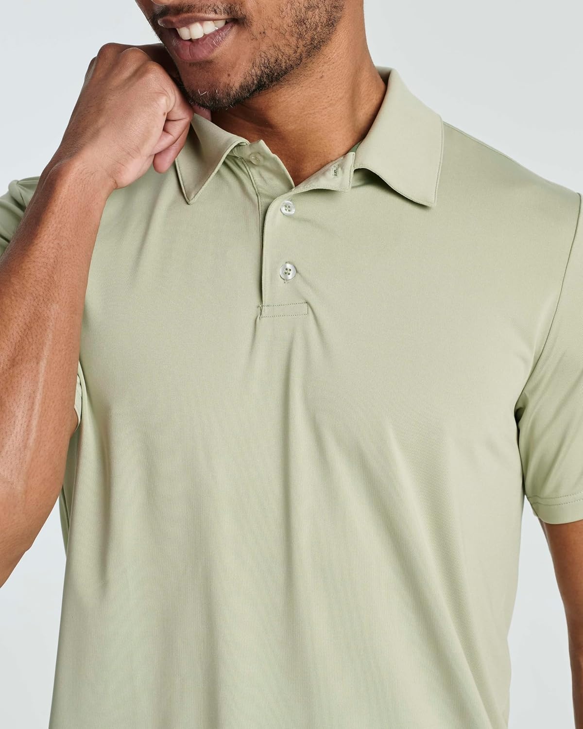 image:image3 Pack Mens Dry Fit Polo Shirts Short Sleeve Collared Golf Work AthleticSet 4