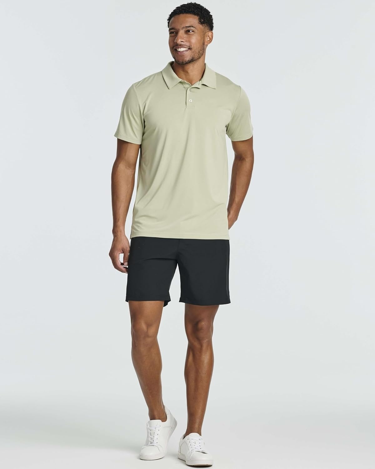 image:image3 Pack Mens Dry Fit Polo Shirts Short Sleeve Collared Golf Work AthleticSet 4
