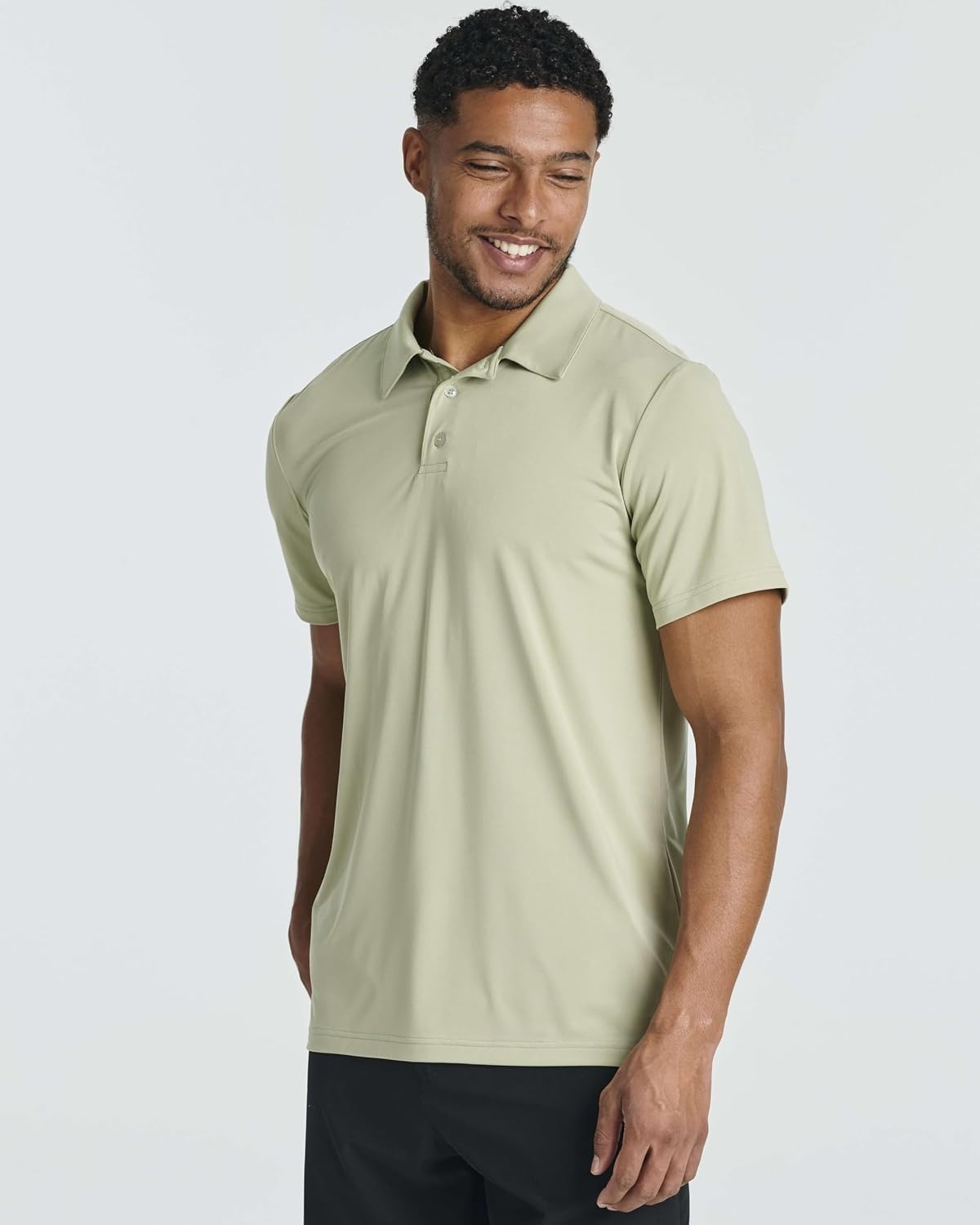 image:image3 Pack Mens Dry Fit Polo Shirts Short Sleeve Collared Golf Work AthleticSet 4