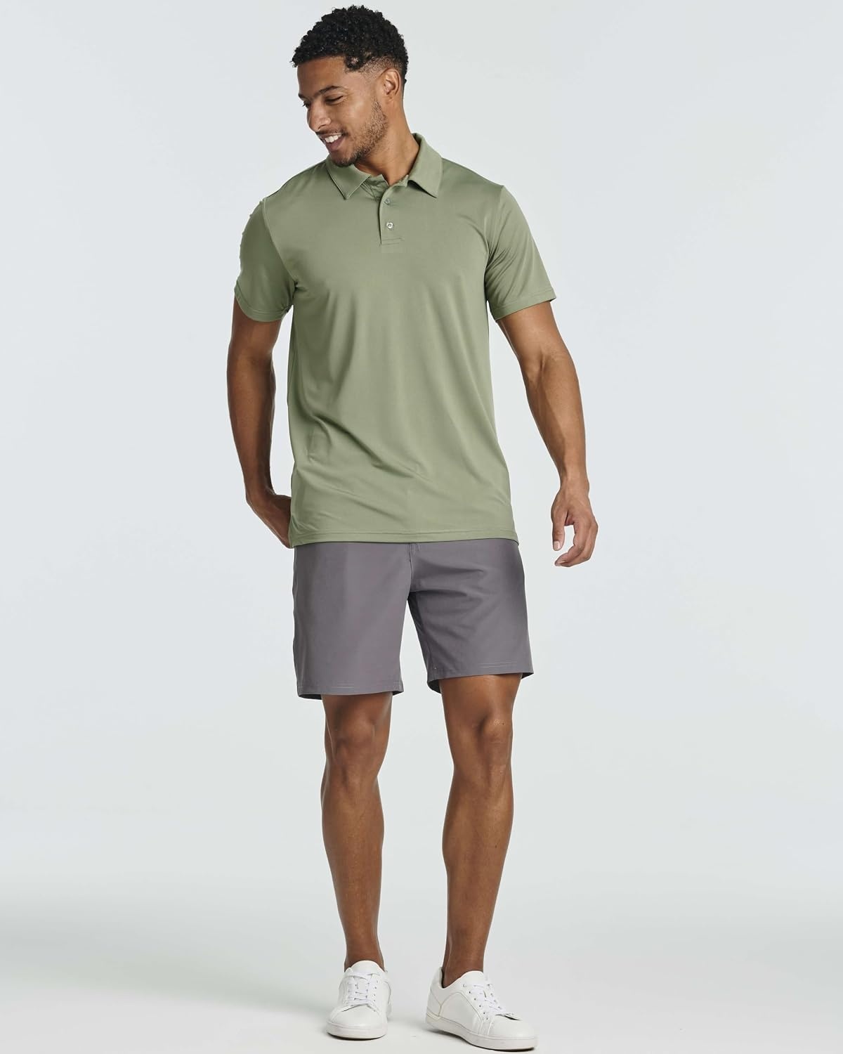 image:image3 Pack Mens Dry Fit Polo Shirts Short Sleeve Collared Golf Work AthleticSet 5