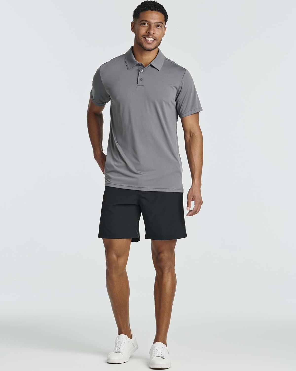 image:image3 Pack Mens Dry Fit Polo Shirts Short Sleeve Collared Golf Work AthleticSet 6
