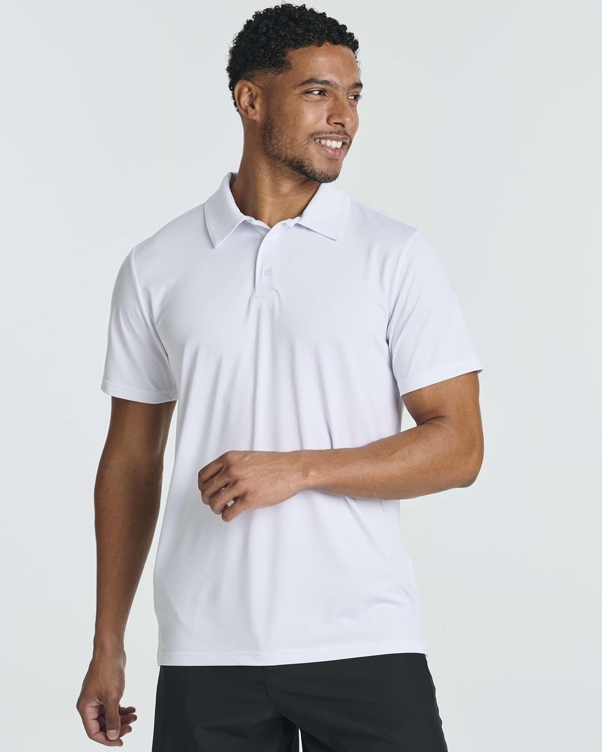 image:image3 Pack Mens Dry Fit Polo Shirts Short Sleeve Collared Golf Work AthleticSet 7