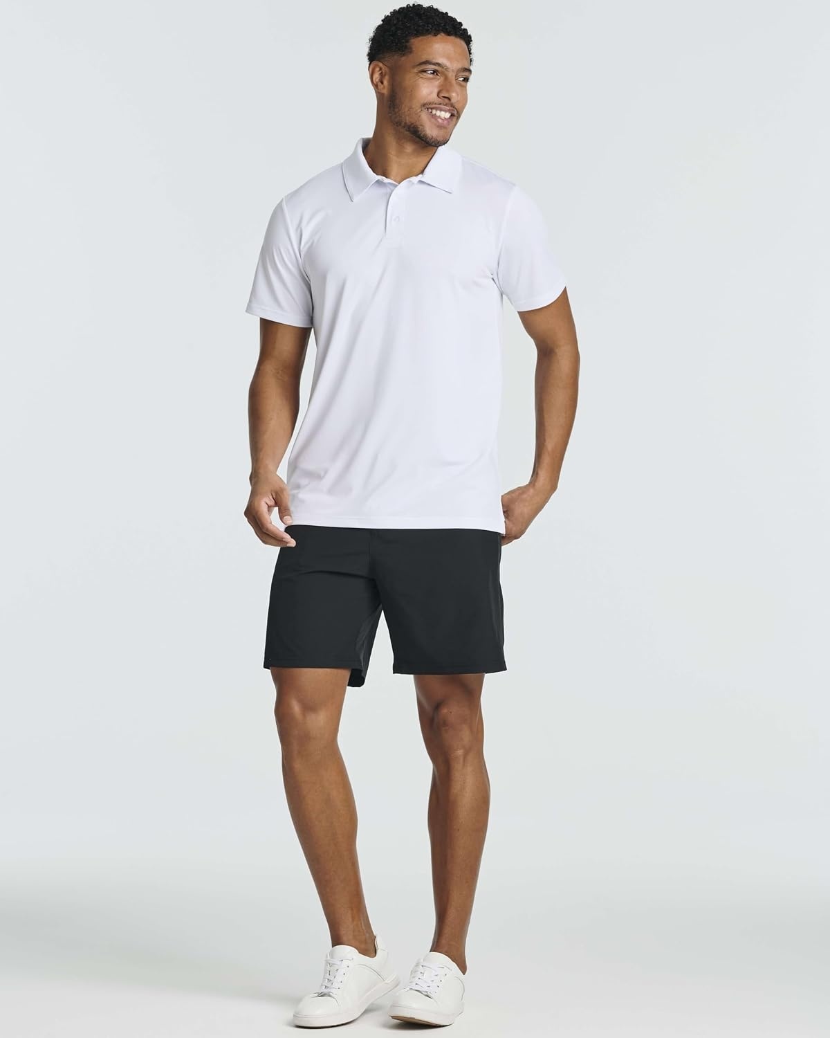 image:image3 Pack Mens Dry Fit Polo Shirts Short Sleeve Collared Golf Work AthleticSet 7