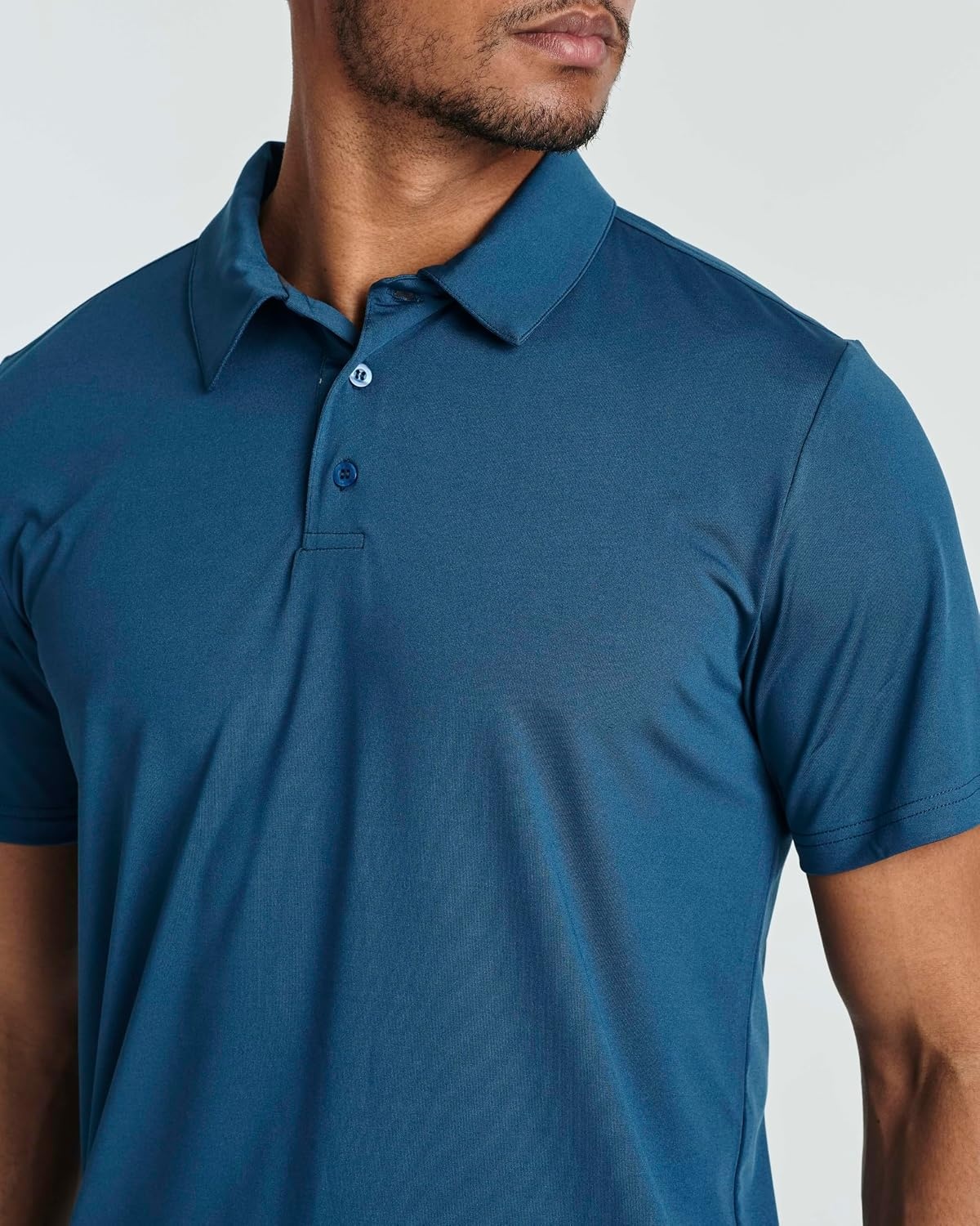 image:image3 Pack Mens Dry Fit Polo Shirts Short Sleeve Collared Golf Work AthleticSet 8