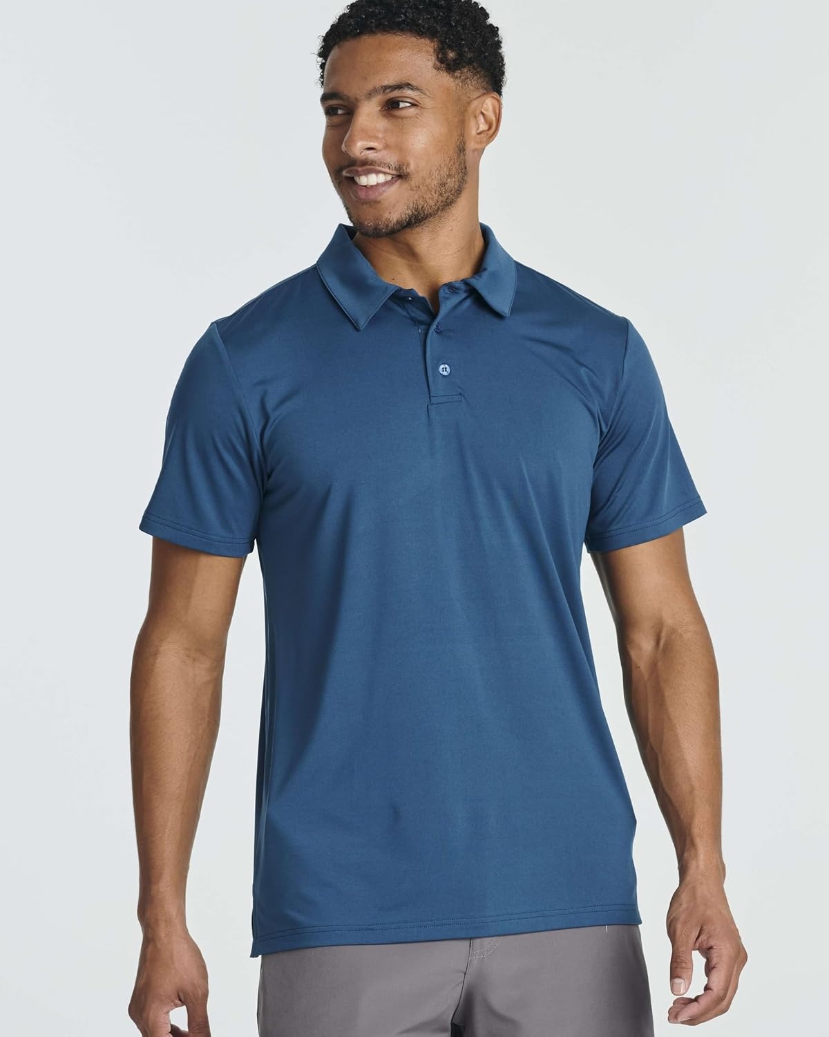 image:image3 Pack Mens Dry Fit Polo Shirts Short Sleeve Collared Golf Work AthleticSet 8