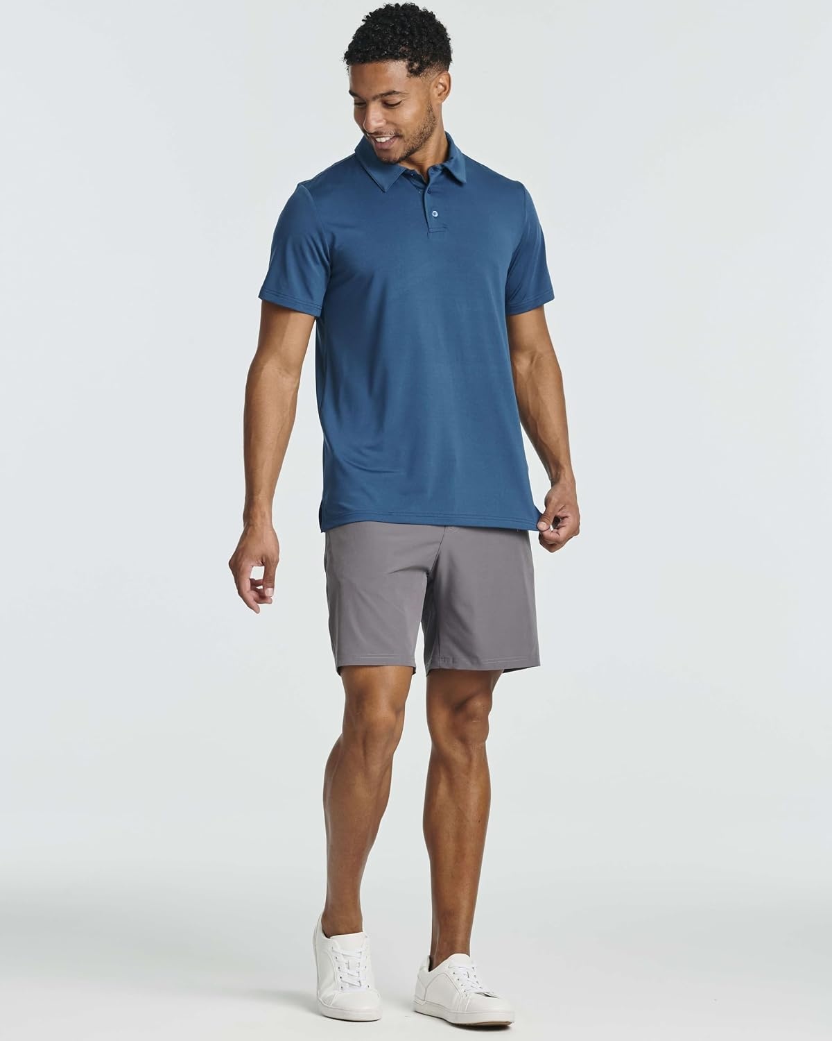 image:image3 Pack Mens Dry Fit Polo Shirts Short Sleeve Collared Golf Work AthleticSet 8