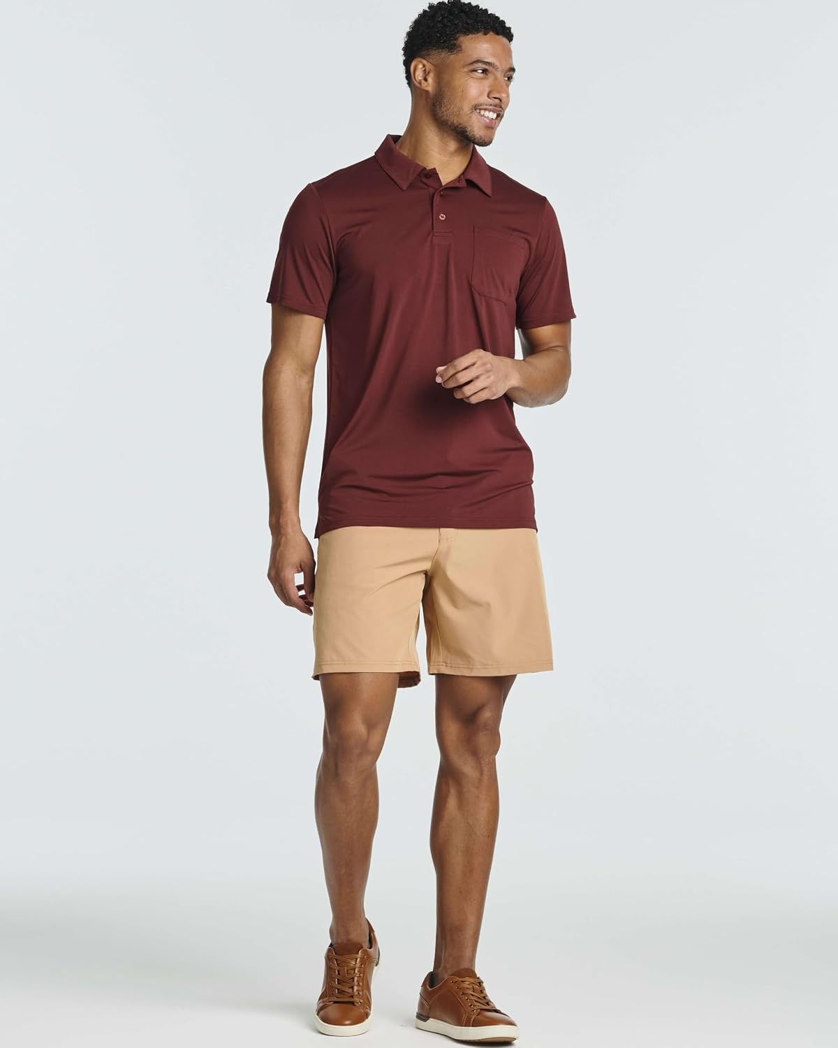 image:image3 Pack Mens Dry Fit Polo Shirts Short Sleeve Pocket Golf Work TacticalSet 2