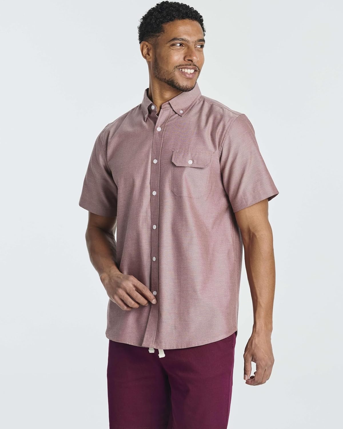 image:image3 Pack Mens Oxford Button Down Shirts Short Sleeve Dress Casual Big TallSet 5