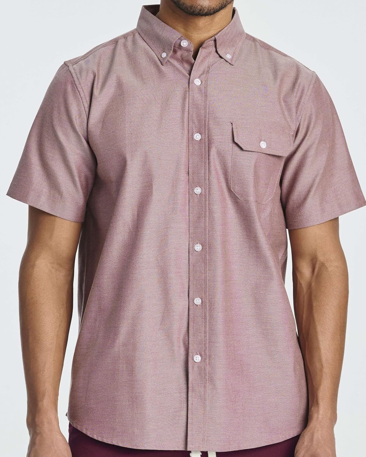 image:image3 Pack Mens Oxford Button Down Shirts Short Sleeve Dress Casual Big TallSet 5