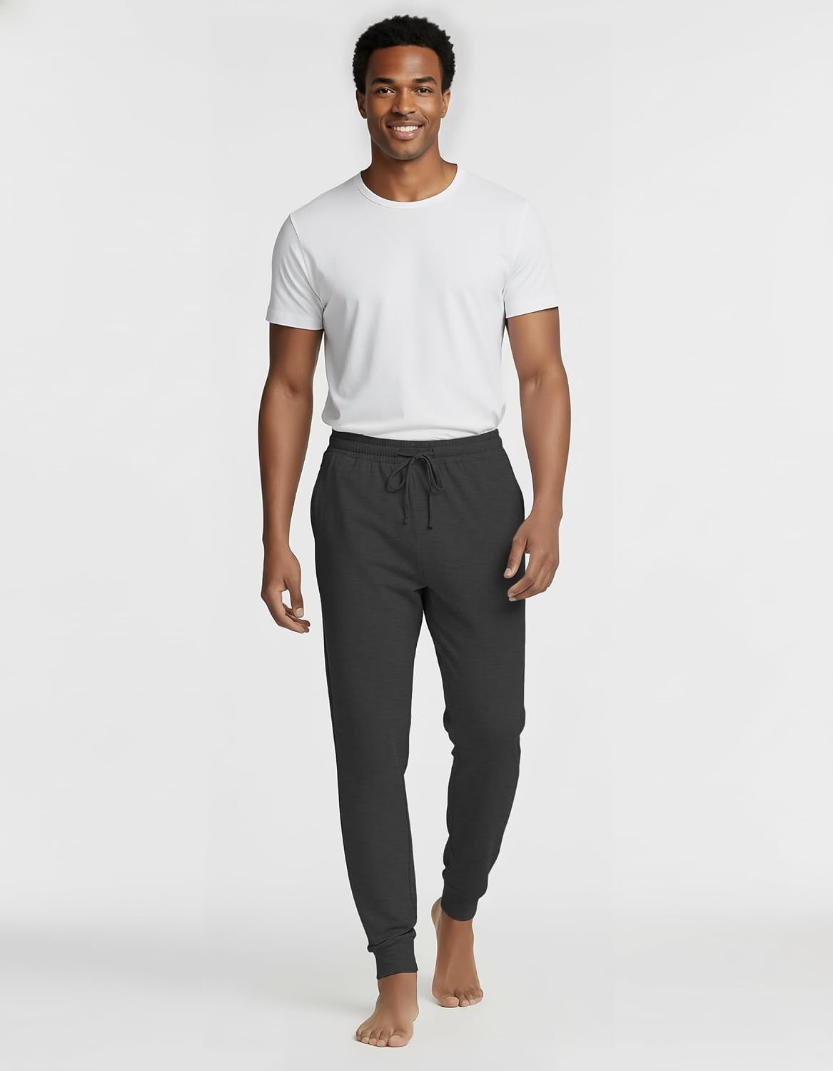 image:image3 Pack Mens Pajama Pants Joggers Lounge Sweatpants Sleep Bottoms Cuffed PJSet 11