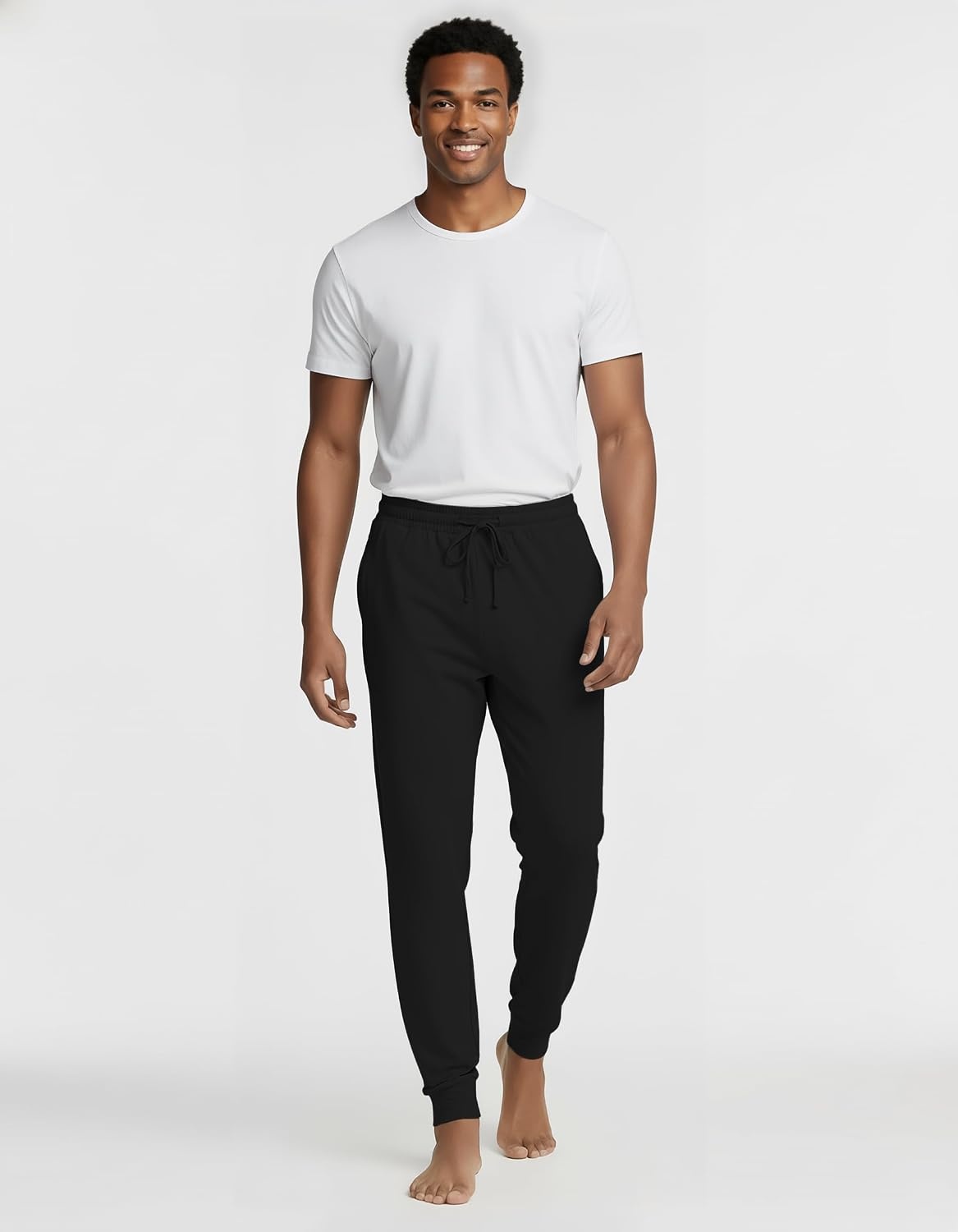 image:image3 Pack Mens Pajama Pants Joggers Lounge Sweatpants Sleep Bottoms Cuffed PJSet 12