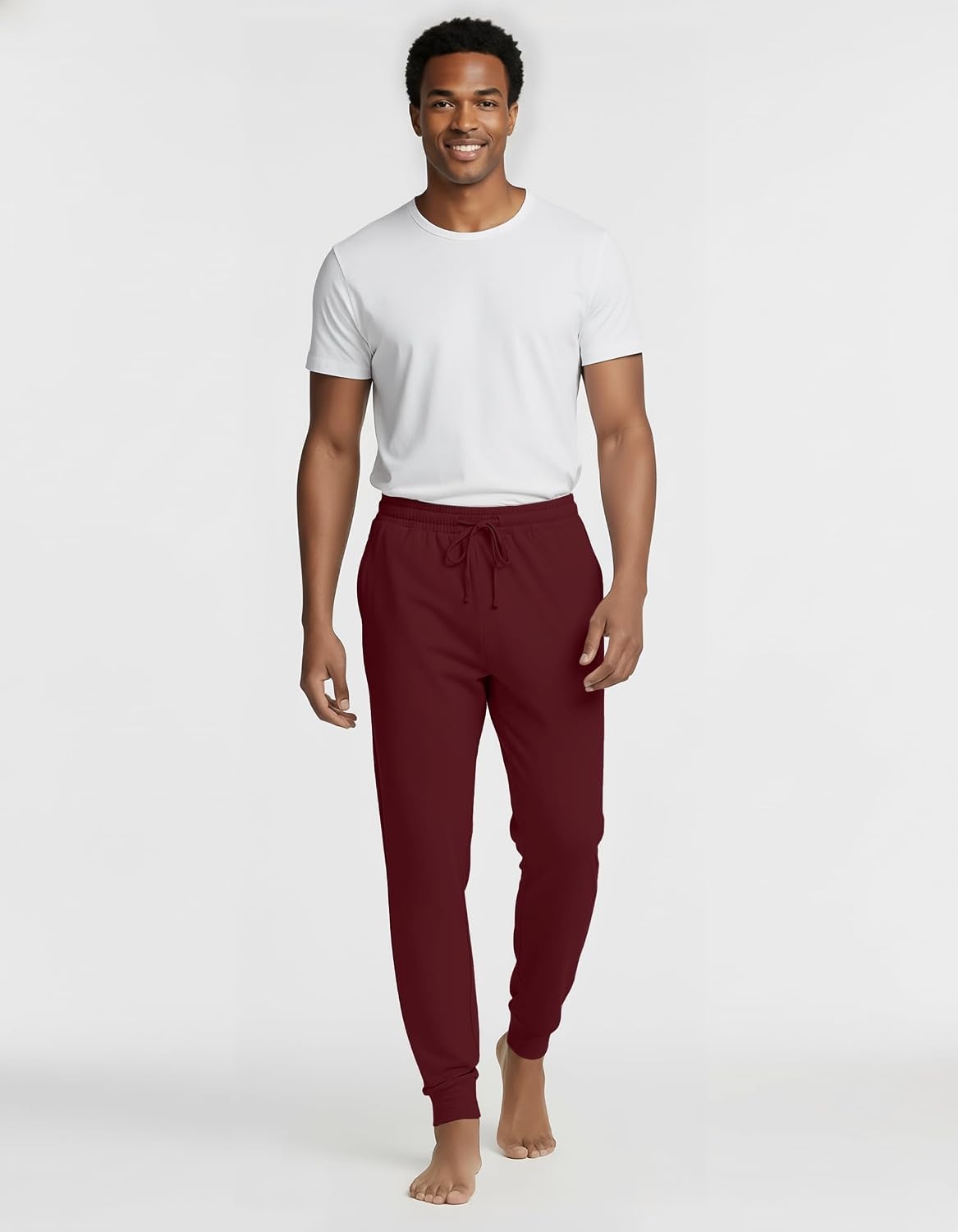image:image3 Pack Mens Pajama Pants Joggers Lounge Sweatpants Sleep Bottoms Cuffed PJSet 13