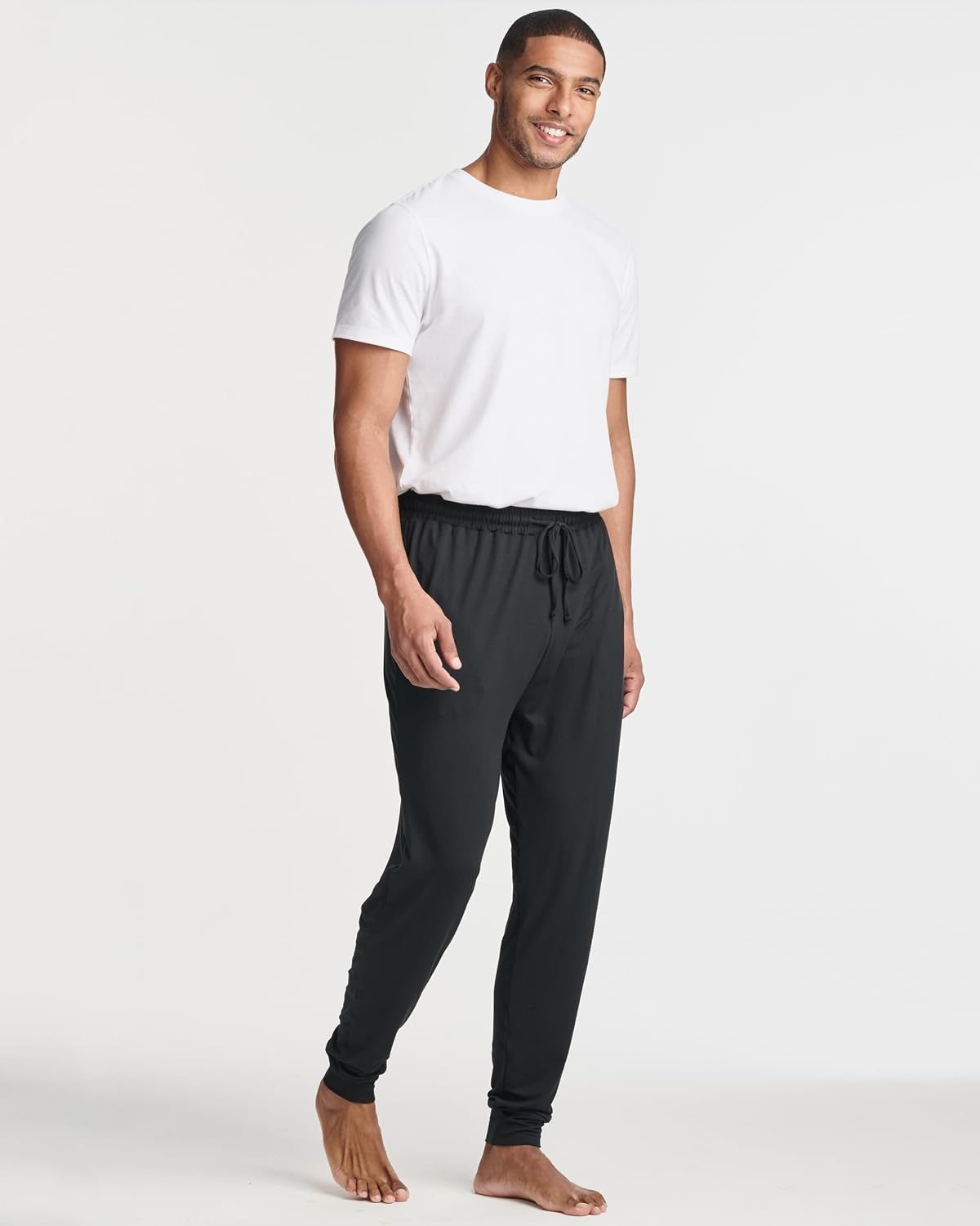 image:image3 Pack Mens Pajama Pants Joggers Lounge Sweatpants Sleep Bottoms Cuffed PJSet 9