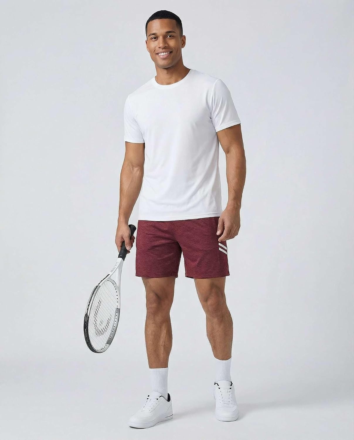 image:image5 Pack Mens 7 Dry Fit Shorts Athletic Basketball Running Gym WorkoutSet 3