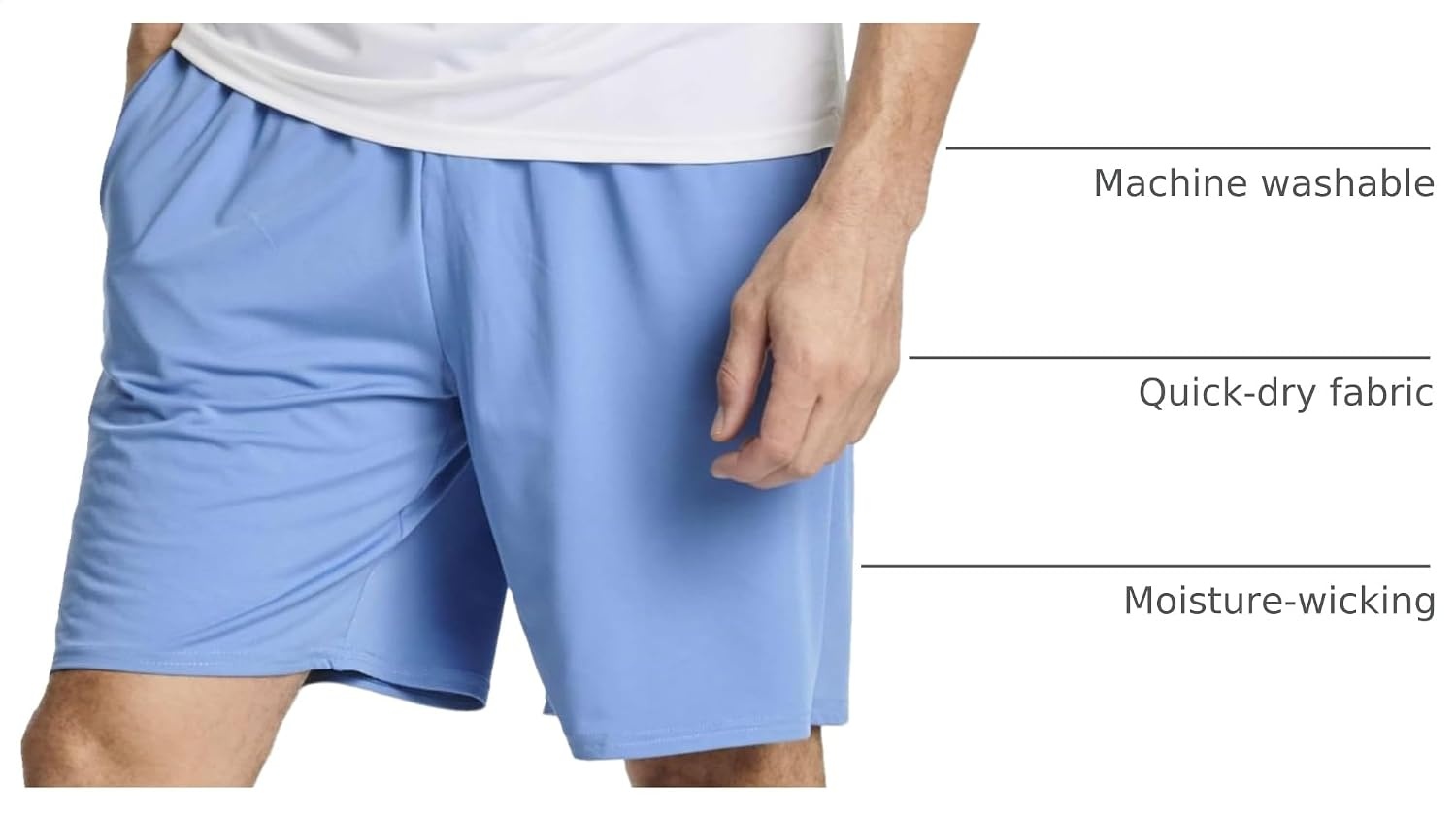 image:image5 Pack Mens 7 Dry Fit Shorts Athletic Basketball Running Gym WorkoutSet 6