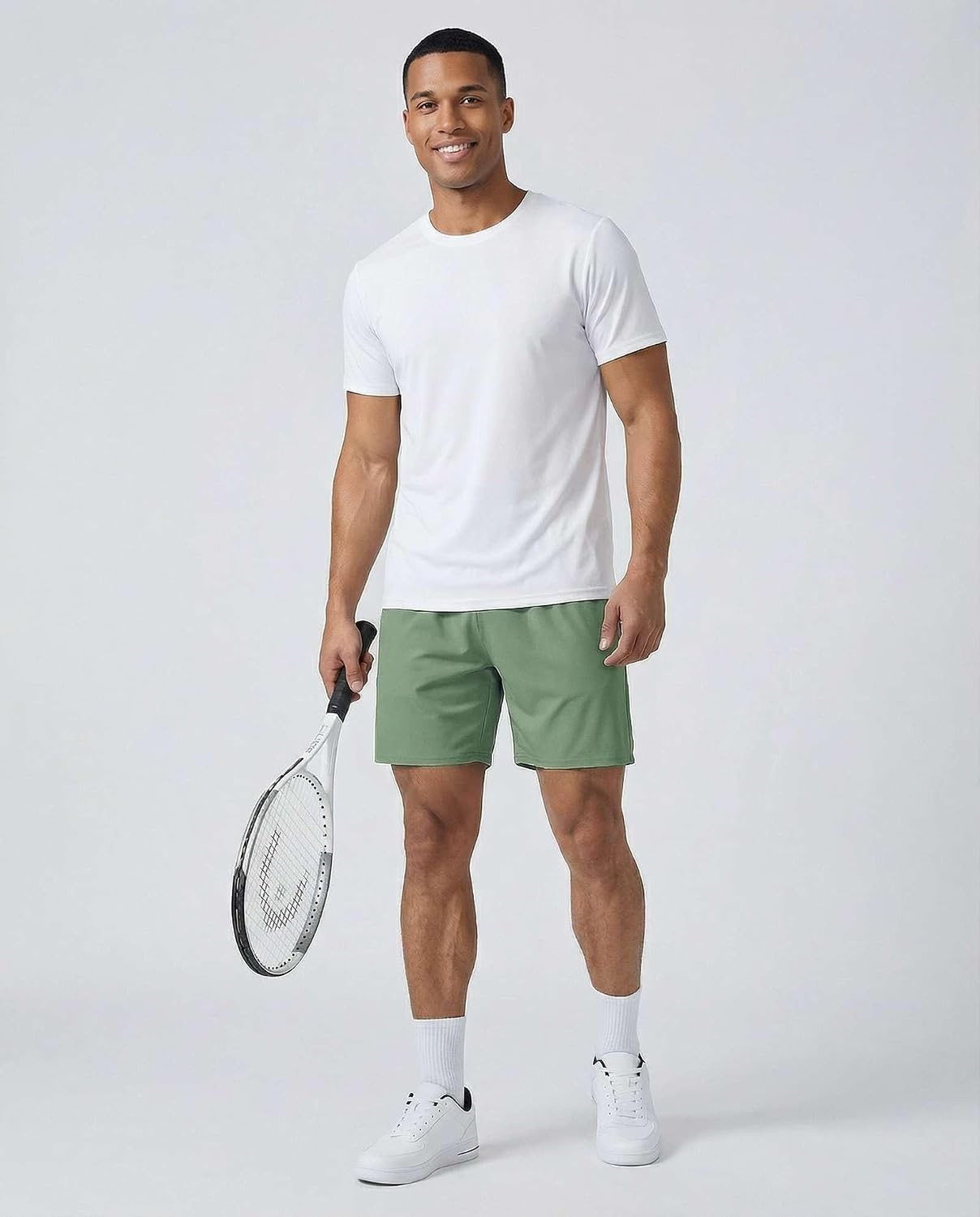 image:image5 Pack Mens 7 Dry Fit Shorts Athletic Basketball Running Gym WorkoutSet 7