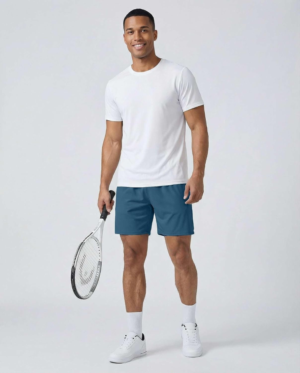 image:image5 Pack Mens 7 Dry Fit Shorts Athletic Basketball Running Gym WorkoutSet 8