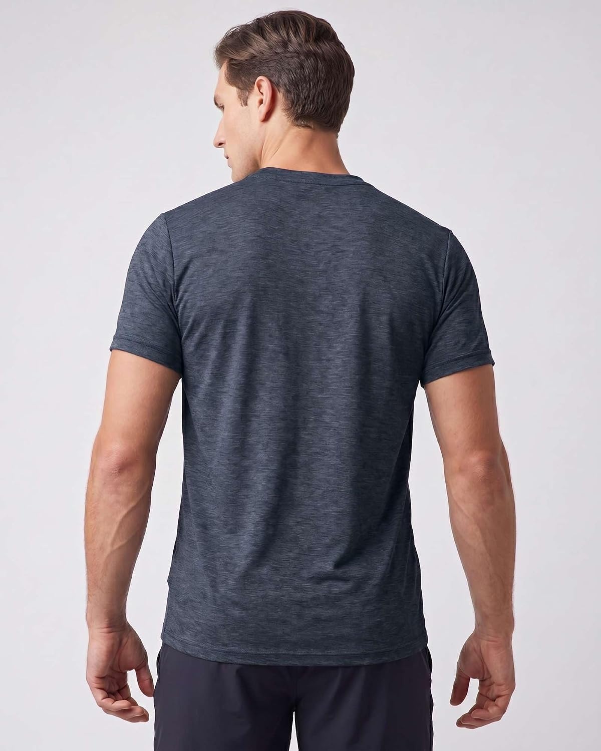 image:image5 Pack Mens Dry Fit V Neck Workout T Shirts Athletic Gym Fitness TeesSet 1