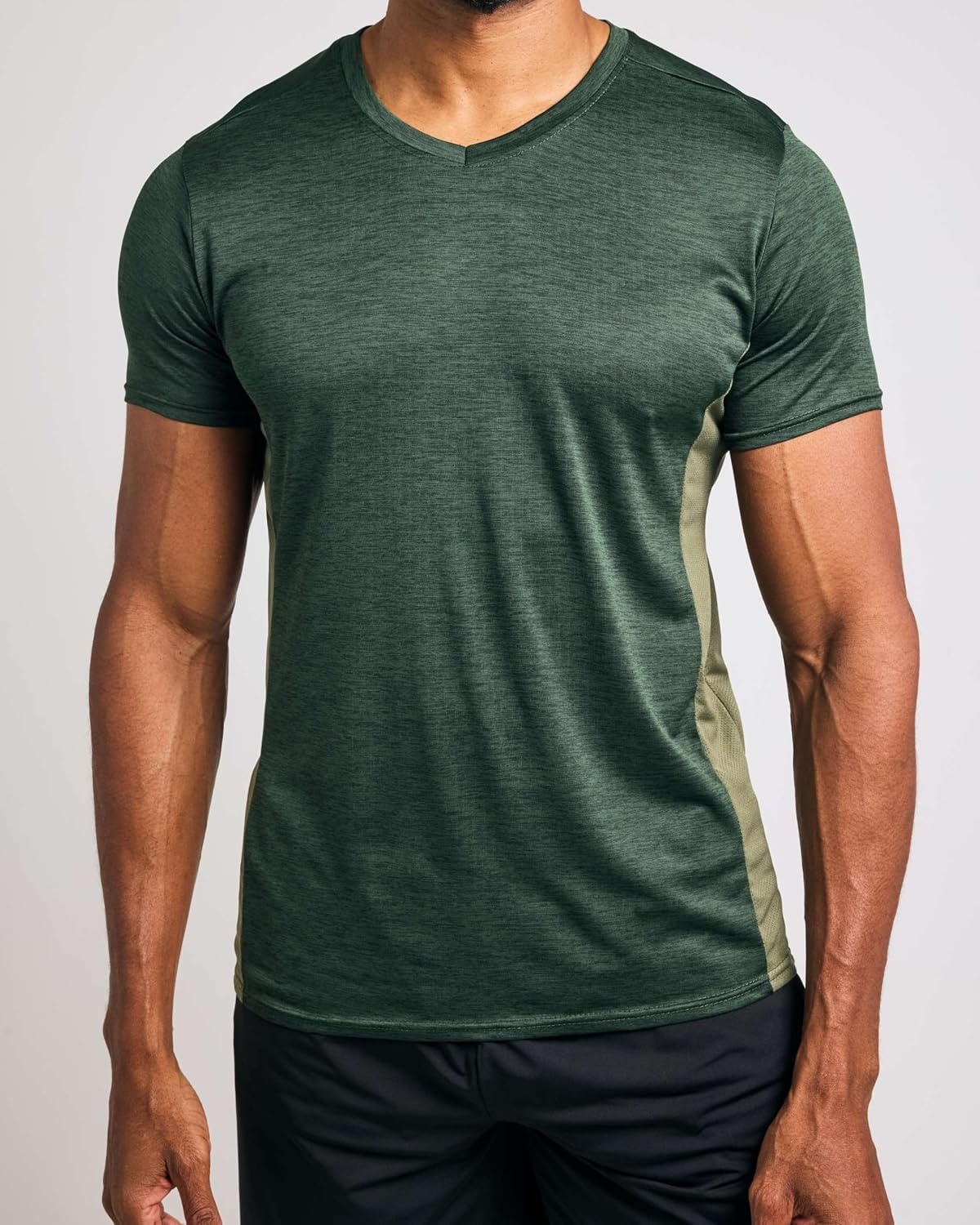 image:image5 Pack Mens Dry Fit V Neck Workout T Shirts Athletic Gym Fitness TeesSet 11