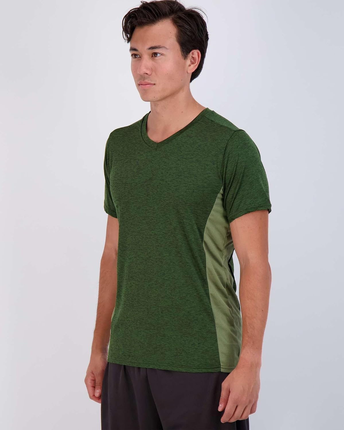 image:image5 Pack Mens Dry Fit V Neck Workout T Shirts Athletic Gym Fitness TeesSet 11