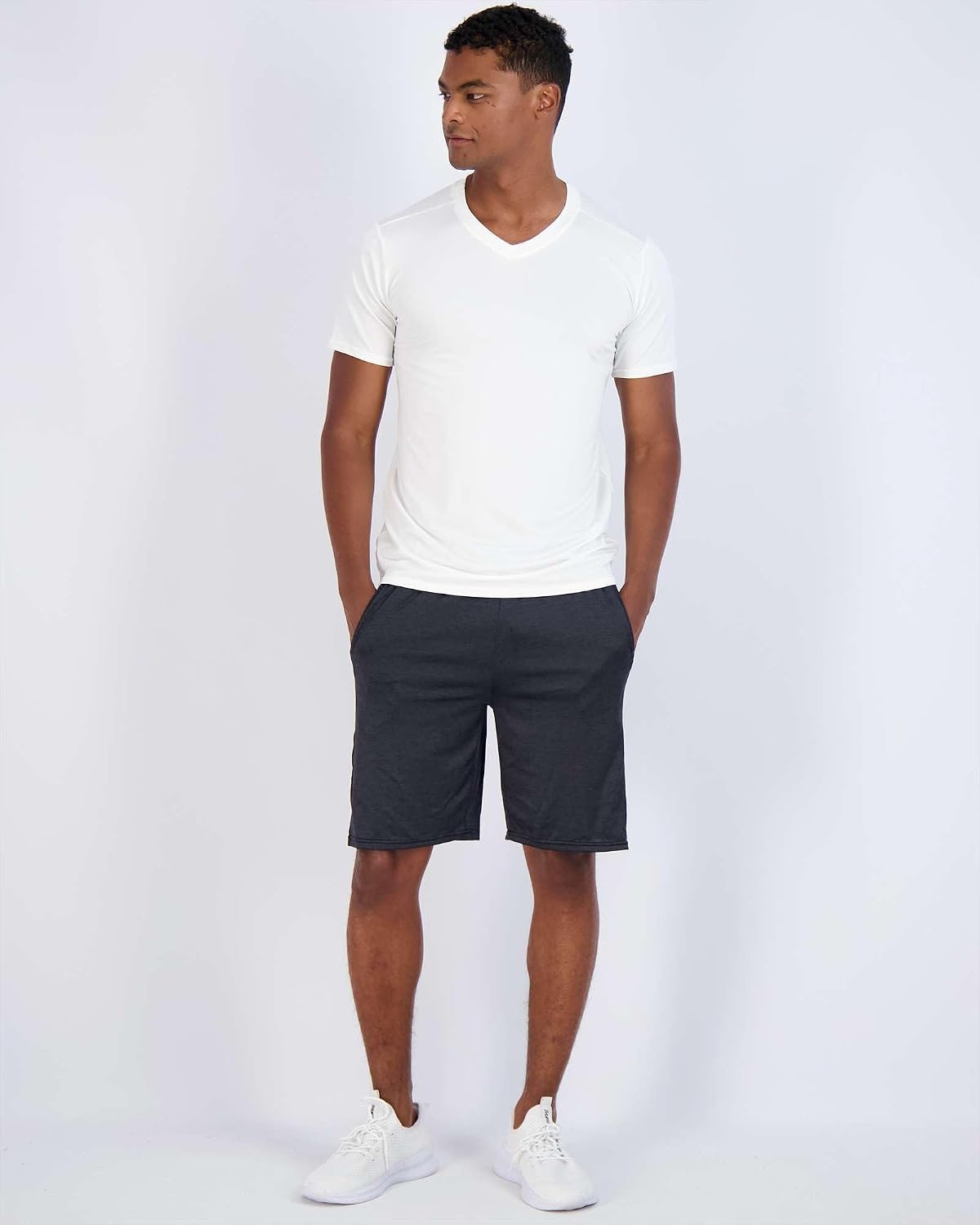 image:image5 Pack Mens Dry Fit V Neck Workout T Shirts Athletic Gym Fitness TeesSet 13