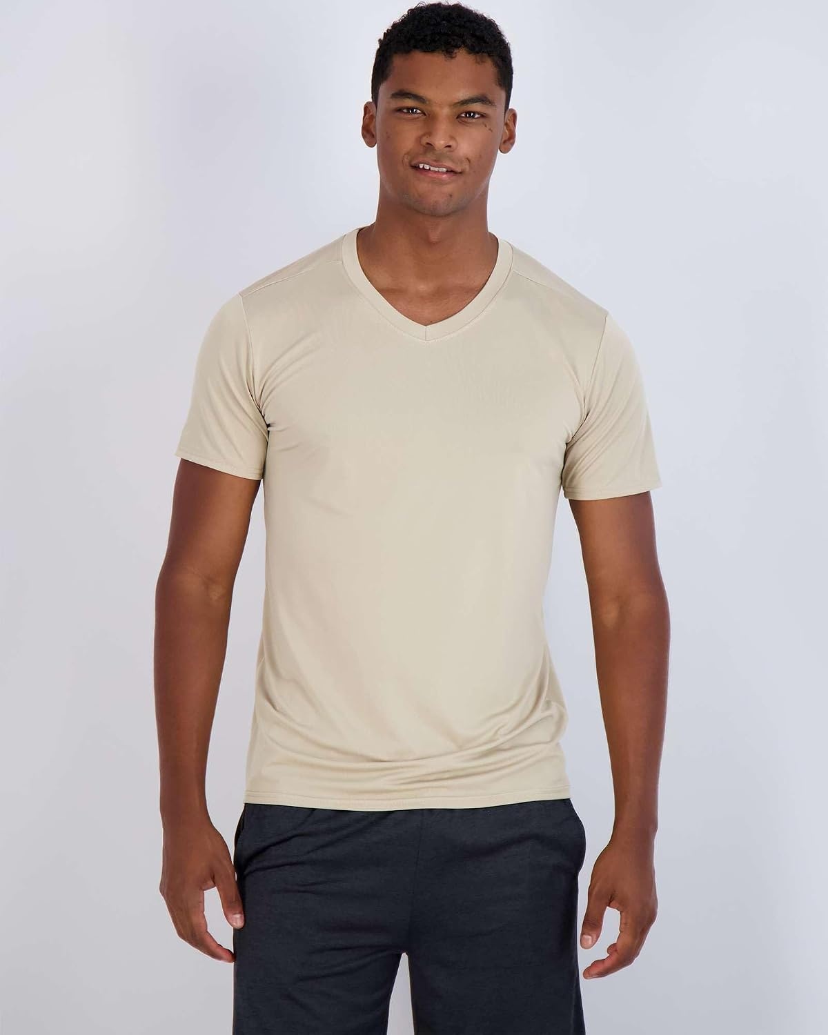 image:image5 Pack Mens Dry Fit V Neck Workout T Shirts Athletic Gym Fitness TeesSet 13