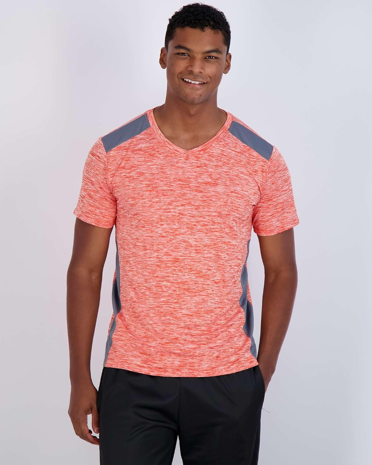 image:image5 Pack Mens Dry Fit V Neck Workout T Shirts Athletic Gym Fitness TeesSet 14