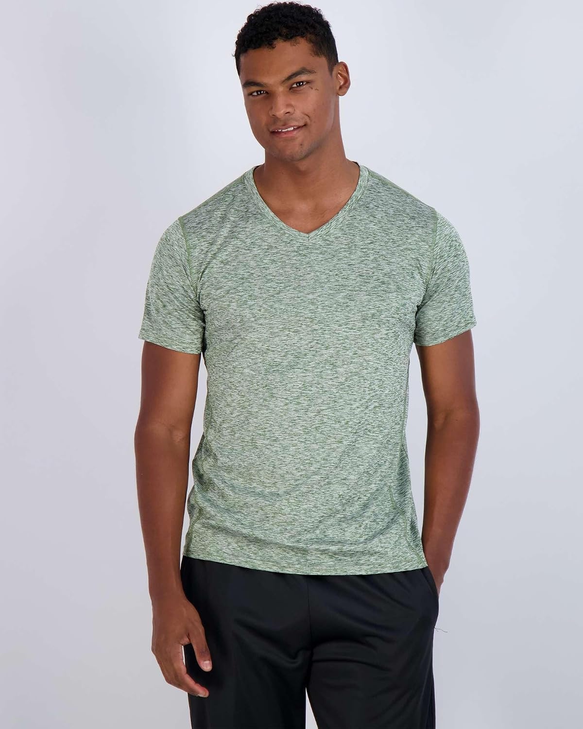 image:image5 Pack Mens Dry Fit V Neck Workout T Shirts Athletic Gym Fitness TeesSet 15