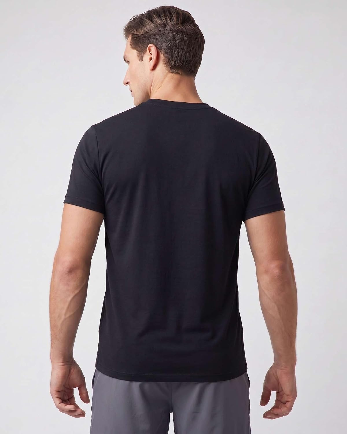 image:image5 Pack Mens Dry Fit V Neck Workout T Shirts Athletic Gym Fitness TeesSet 17