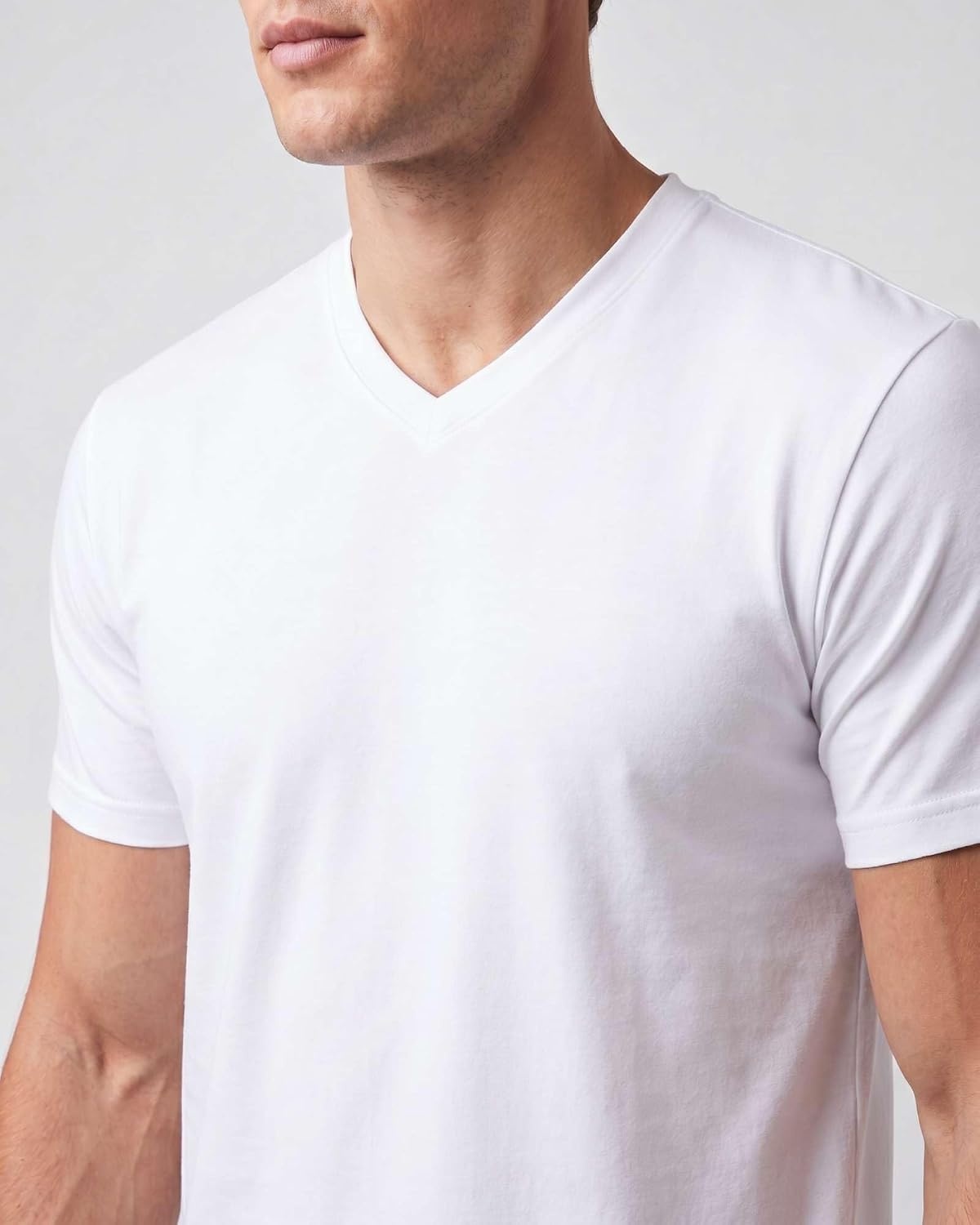 image:image5 Pack Mens Dry Fit V Neck Workout T Shirts Athletic Gym Fitness TeesSet 17