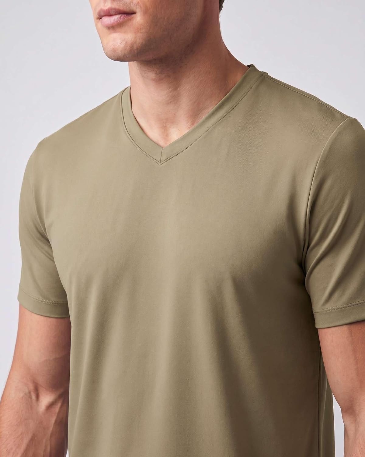 image:image5 Pack Mens Dry Fit V Neck Workout T Shirts Athletic Gym Fitness TeesSet 18