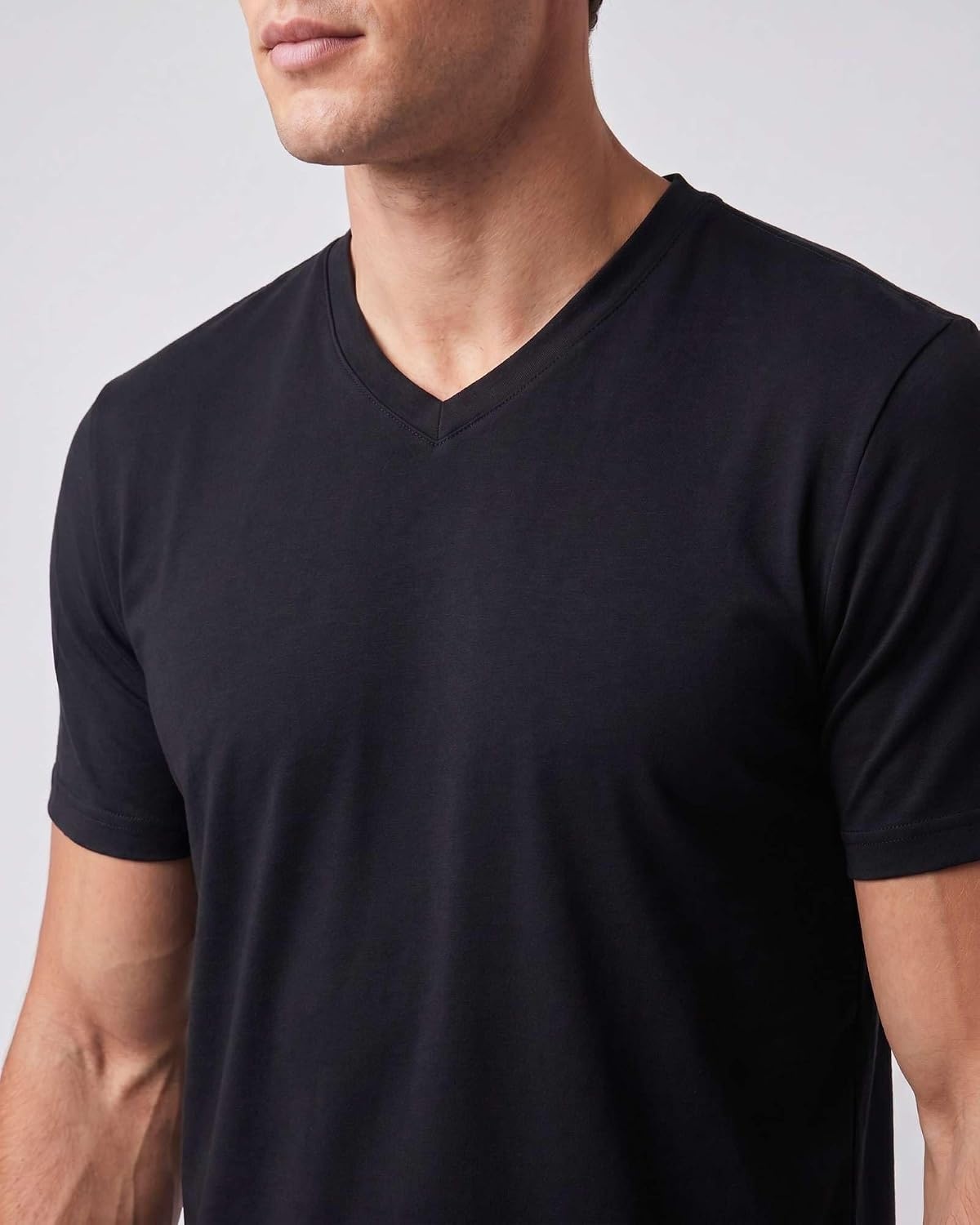 image:image5 Pack Mens Dry Fit V Neck Workout T Shirts Athletic Gym Fitness TeesSet 6