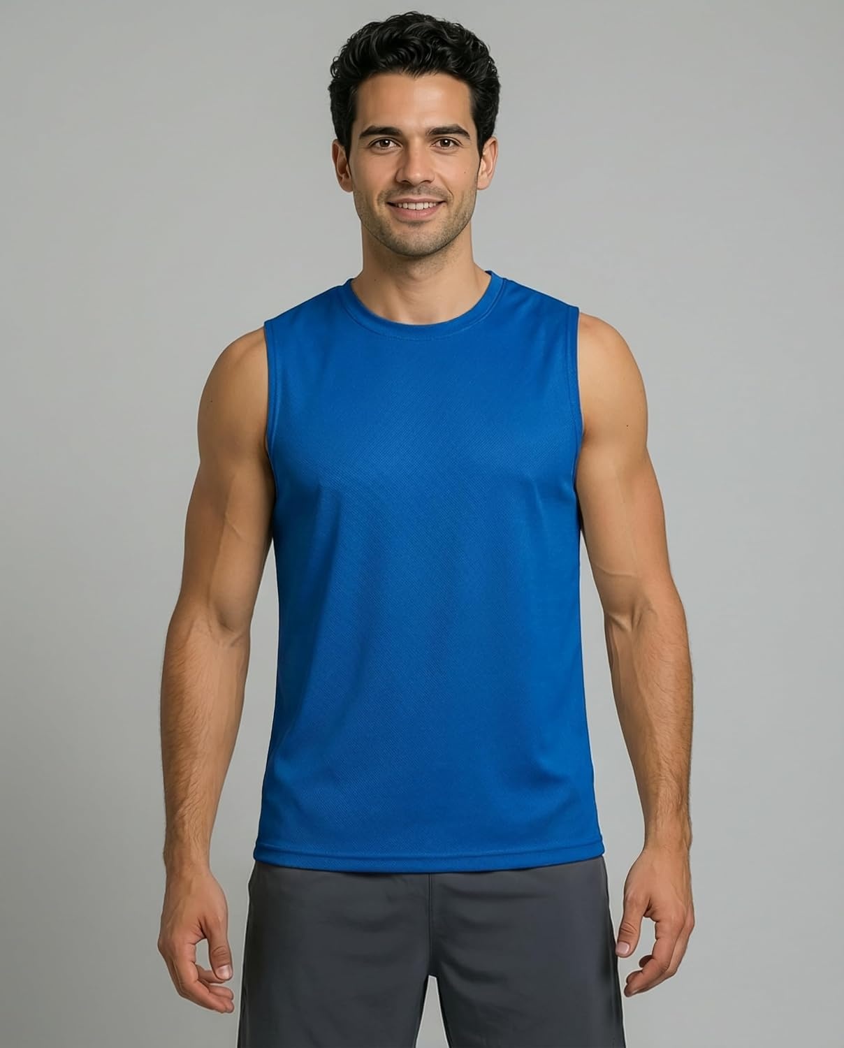 image:image5 Pack Mens Mesh Muscle Tank Tops Sleeveless Athletic Gym Workout ShirtsSet 10