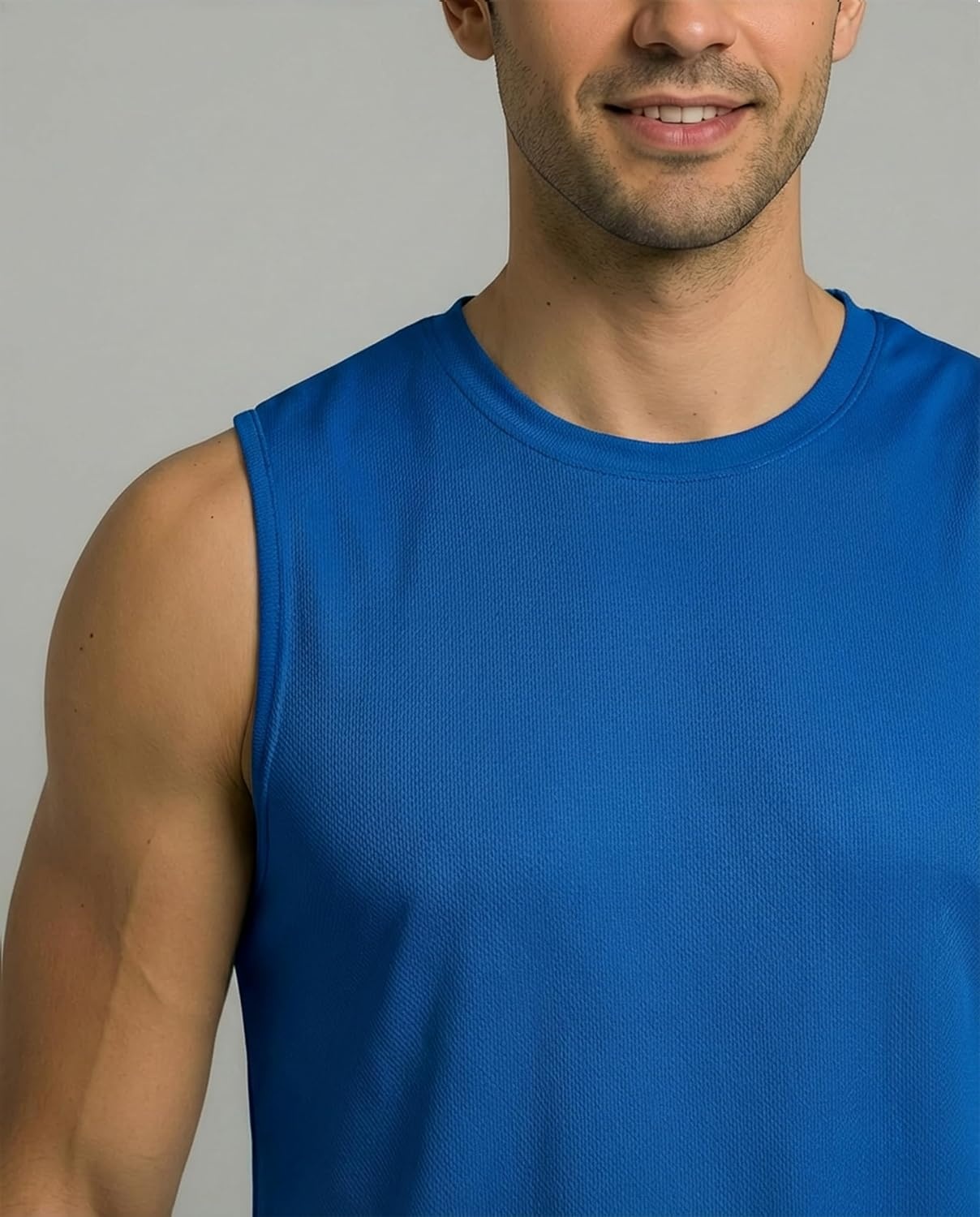 image:image5 Pack Mens Mesh Muscle Tank Tops Sleeveless Athletic Gym Workout ShirtsSet 10