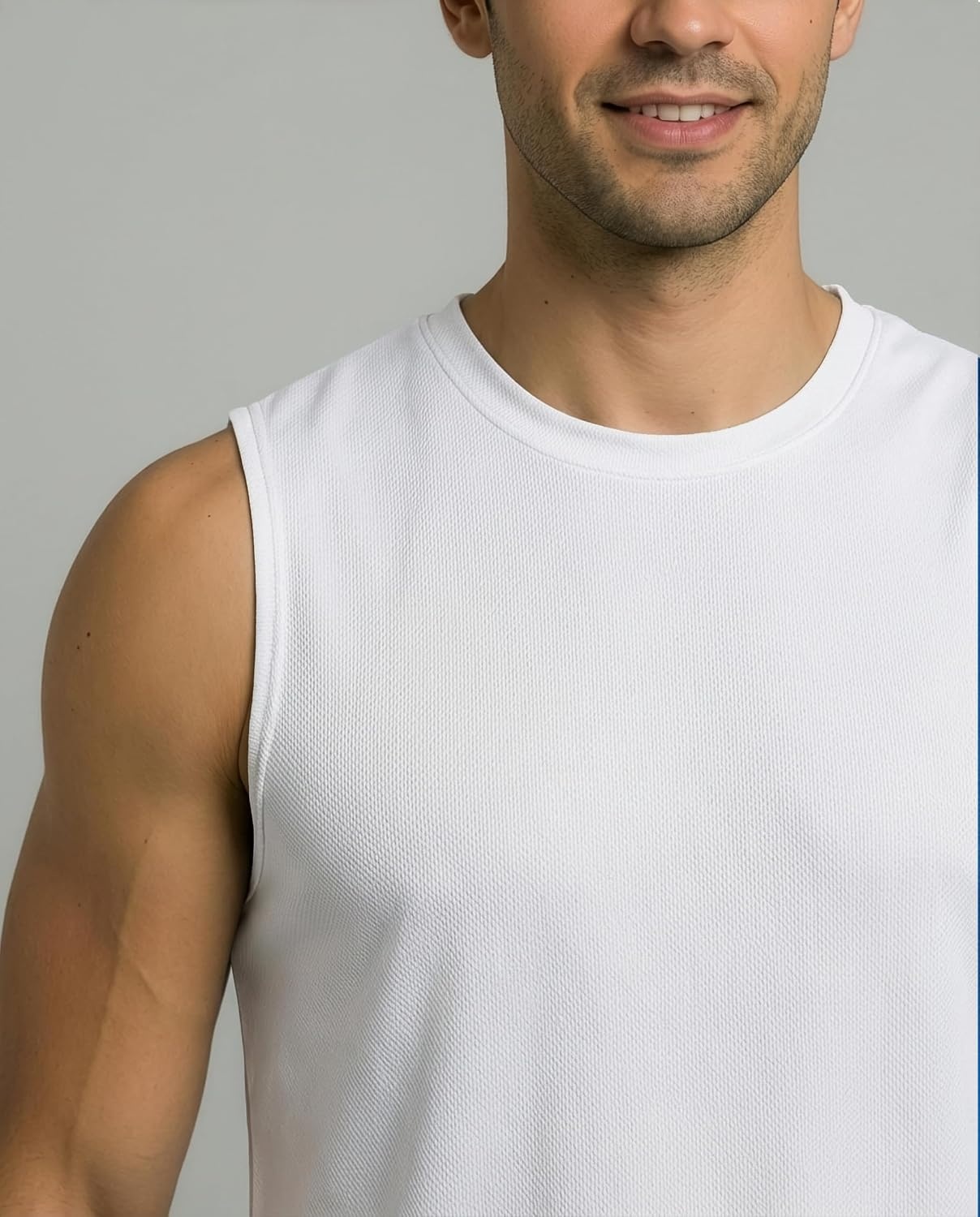 image:image5 Pack Mens Mesh Muscle Tank Tops Sleeveless Athletic Gym Workout ShirtsSet 14